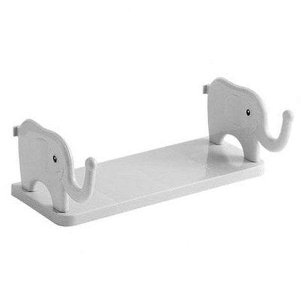 Cartoon Elephant Wall Mount Shelf Strong Load Bearing Wall Mounted Small Elephant Multifunctional Wall Hanging Spice Organizer. Bathroom Accessory Mounts