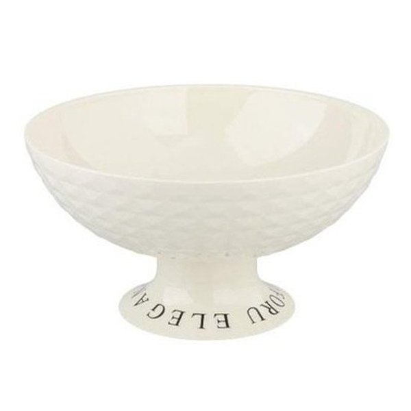 Elegant decorative transparent fruit bowl with drainer