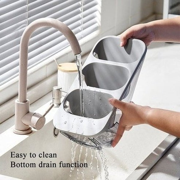 Cutlery Storage Box Multi-functional Drain Rack Fork