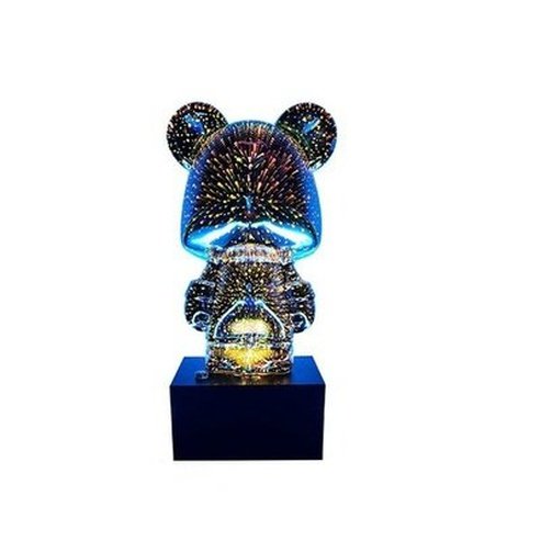 Creative 3D Glass Fireworks Little Bear Night Light Nordic Luxury Home Decor Living Room Desk Decorative Atmosphere Light. Decor: Night Lights & Ambient Lighting