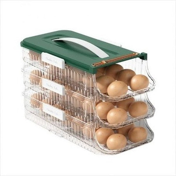 Large Capacity Storage Organizer Portable Durable Storage Container Egg Storage Box Cabinet Drawer Organizer