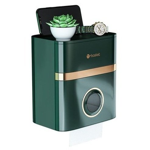 Toilet Paper Holder Container Tissue Box Waterproof Wall Mounted Toilet Roll Paper Shelf Bathroom Organizer. Bathroom Accessories. Toilet Paper Holders.