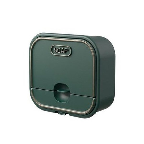 Wall-mounted Drain Soap Box Creative Flip-top Type Soap Boxes Multifunctional Drawer Soap Dish Rack. Bathroom Accessories. Type: Soap Dishes & Holders.