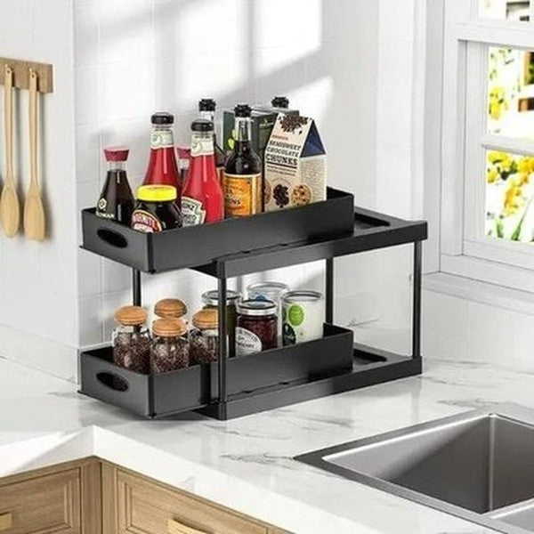 Space Saving Pull-Out Cabinet Organizer
