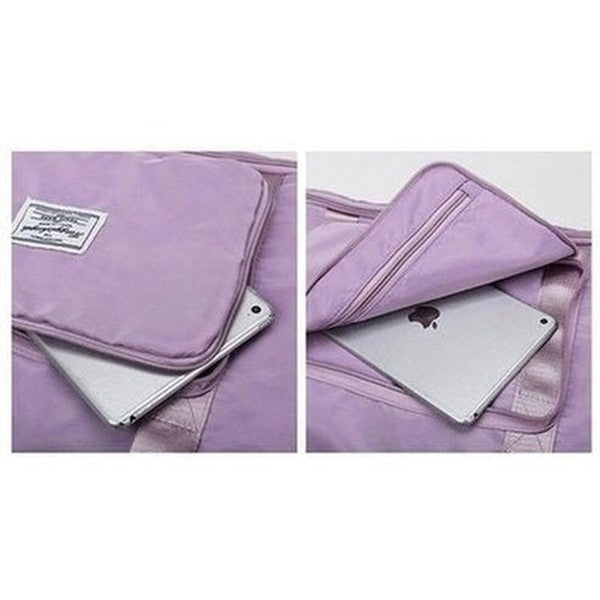 Foldable Shoulder Bag Backpacks Canvas Large Foldable Travel Crossbody Bag – Dondepiso