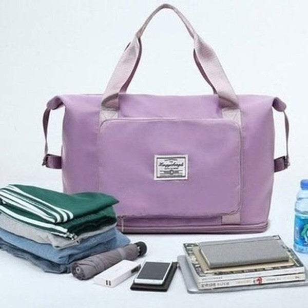 Foldable Shoulder Bag Backpacks Canvas Large Foldable Travel Crossbody Bag – Dondepiso