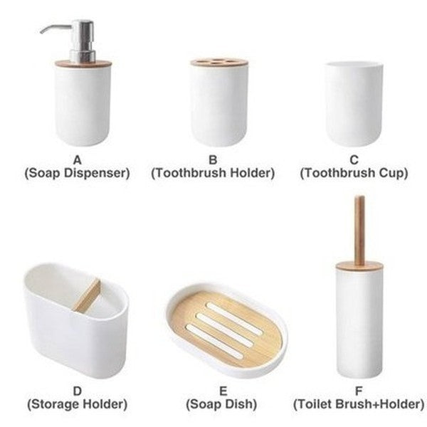 Bathroom Accessories Set Bathroom Accessories Wooden Decorative Bathroom Accessories Set · Dondepiso