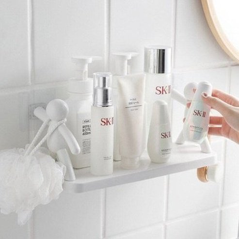 Shampoo Wall Rack Bathroom Accessory Mounts Cartoon Bathroom Shampoo Wall Rack · Dondepiso