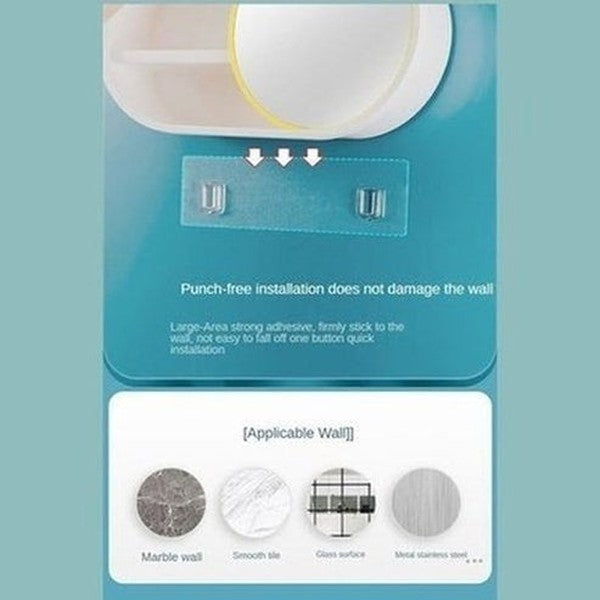 Hanging Cosmetic Box Bathroom Accessory Mounts Wall Makeup Accessories Storage Box With Mirror · Dondepiso