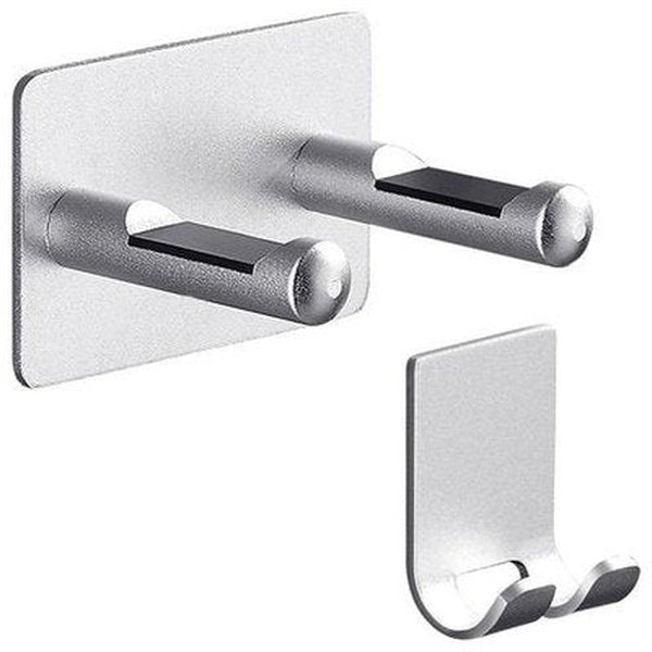 Wall Hair Dryer Rack Bathroom Accessory Mounts Silver Wall-Mounted Aluminum Hair Dryer Rack · Dondepiso