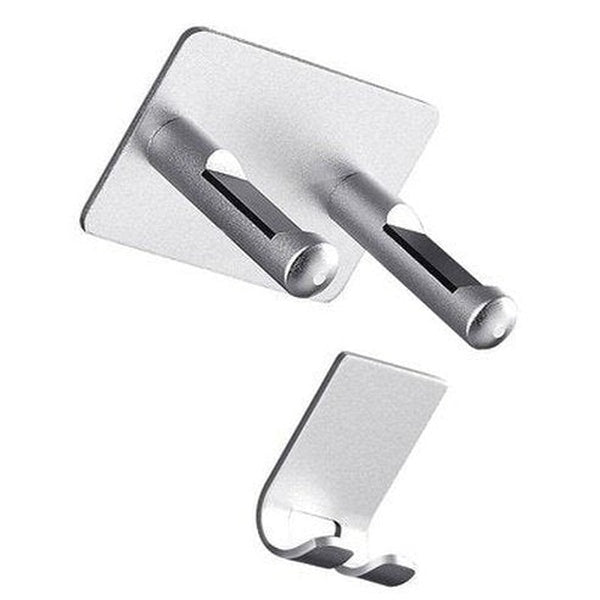 Wall Hair Dryer Rack Bathroom Accessory Mounts Silver Wall-Mounted Aluminum Hair Dryer Rack · Dondepiso