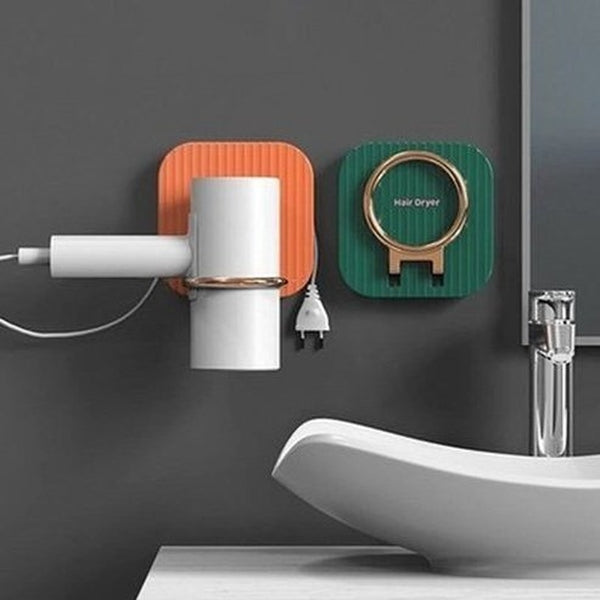 Hair Dryer Storage Holder Bathroom Accessory Mounts Wall-Mounted Hanging Hair Dryer Storage Holder · Dondepiso
