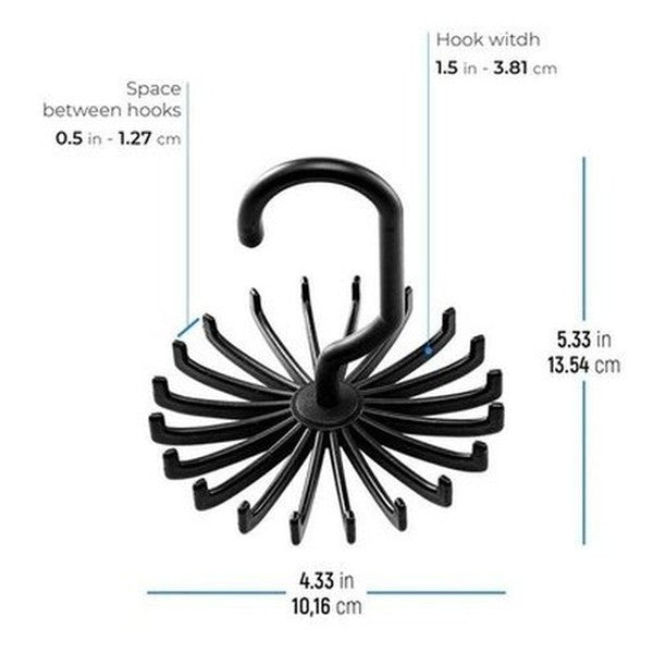 Belt Storage Rack Holder Hangers Round Swivel Hook for Hanging Belts – Dondepiso