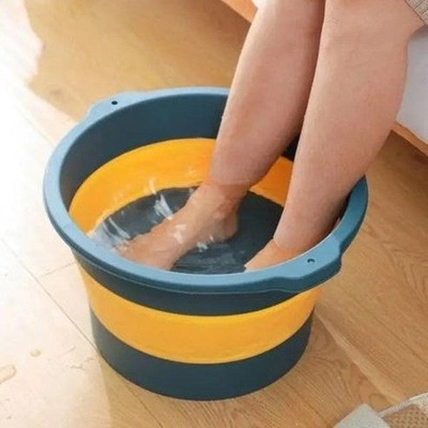 Foldable Footbath Basin Buckets 10L Foldable Footbath Basin Portable Bathtub – Dondepiso