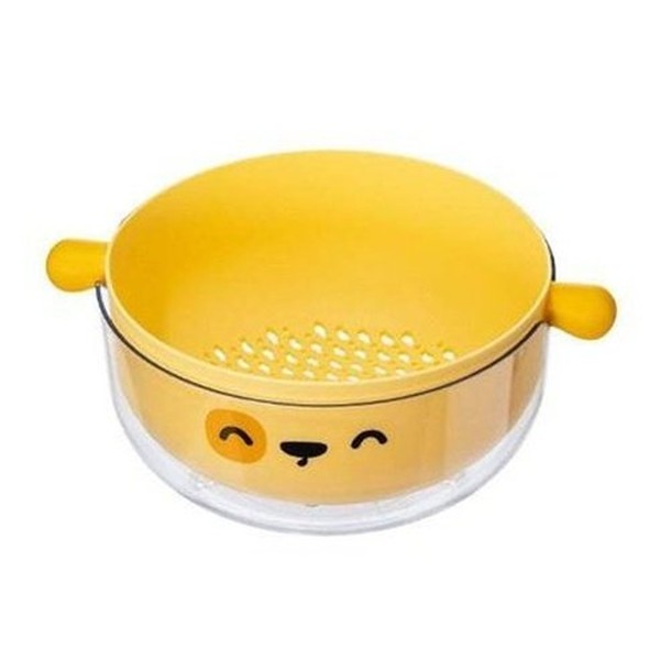 Cartoon Double Layer Vegetable Washing Basket Colander