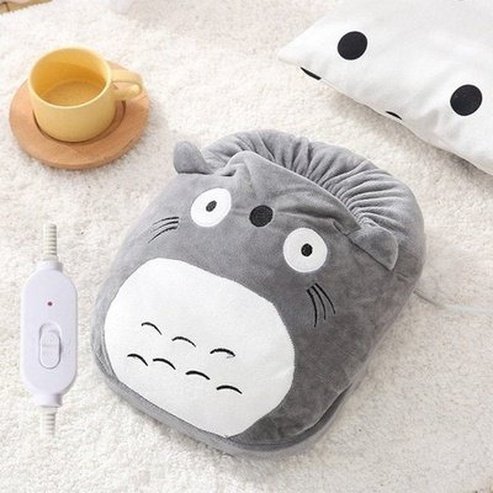 Cartoon Foot Warmer Massage Cushions Grey Cartoon Electric Heating Foot Warmer · Dondepiso