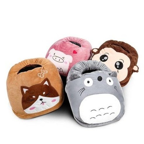 Cartoon Foot Warmer Massage Cushions Grey Cartoon Electric Heating Foot Warmer · Dondepiso