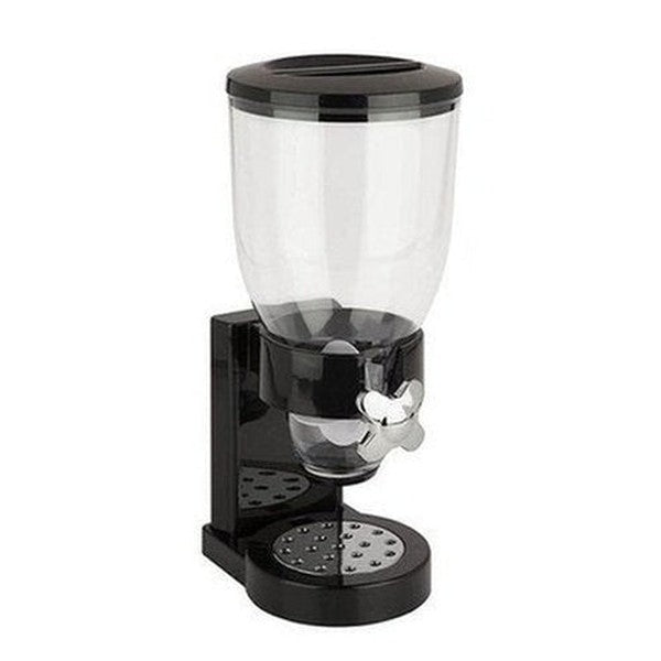 Cereal Dispenser Box Food Storage Containers Black Cereal Dispenser Double ABS Food Storage Container Box · Dondepiso