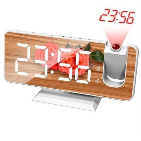 LED Projection Clock Clocks 3 LED Digital Projection Alarm Clock - Dondepiso