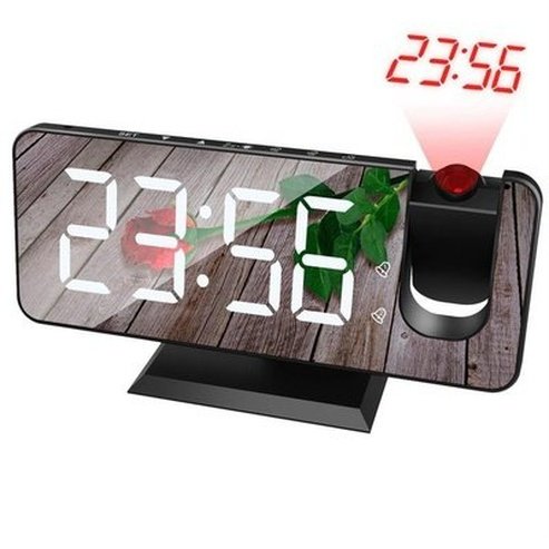 LED Projection Clock Clocks 1 LED Digital Projection Alarm Clock - Dondepiso