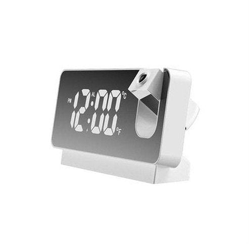 Digital Projector Clock Clocks White white LED Digital Projector Desk Clock - Dondepiso