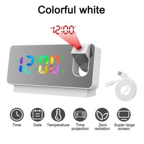 Digital Projector Clock Clocks LED Digital Projector Desk Clock - Dondepiso