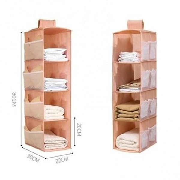 Closet Hanging Shelves Closet Organizers & Garment Racks Hanging Shelves Closet Organizer Cloth Coat Rack · Dondepiso