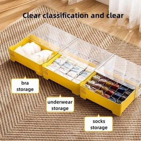 Underwear Storage Box Clothing & Closet Storage Sturdy Underwear Storage Box with Lid – Dondepiso