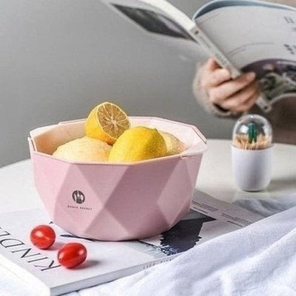 Double Layer Drain Basket Colanders & Strainers Double Layer Kitchen Sink Drain Basket - Dondepiso