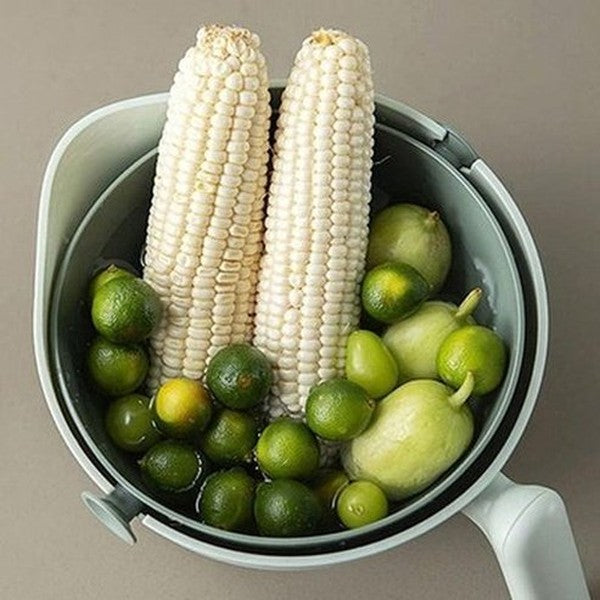 Double Layer Rotating Drainer Colanders & Strainers Double Layer Rotating Drainer Wash Basket – Dondepiso