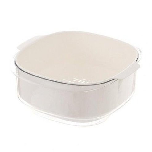 Vegetable Strainer Drainer PET Plastic Material Stackable Drain Bowl Large Capacity Durable Vegetable Cleaning Drain Bowl