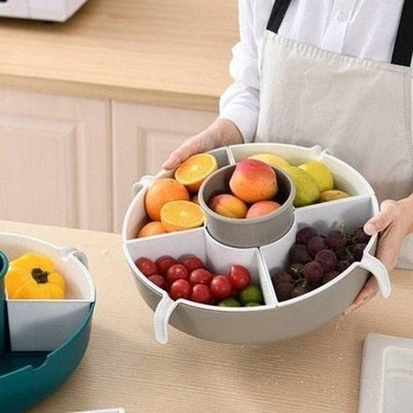 Bowl Rotation Strainer Colanders & Strainers Blue Round Sink Strainer Fruit and Vegetable Drainer – Dondepiso