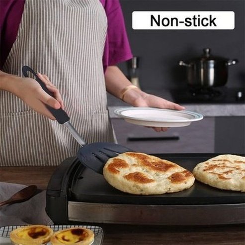 Set Frying Spatulas Cookware Sets Black 4 Pieces Set Fry Spatulas Strainer Hand · Dondepiso