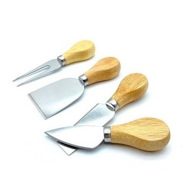 Cheese Knives Set Cookware Sets Silver Cheese Knives Set of 4 Wood Handle · Dondepiso