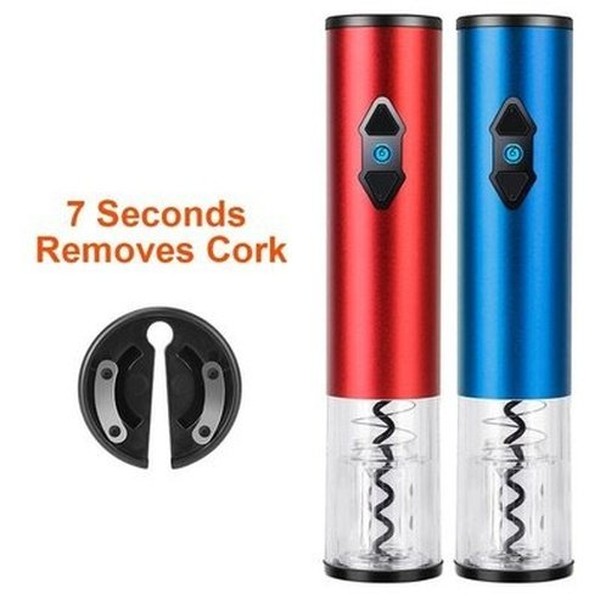 Safety Electric Corkscrew Corkscrews Durable safe electric corkscrew with foil cutter – Dondepiso