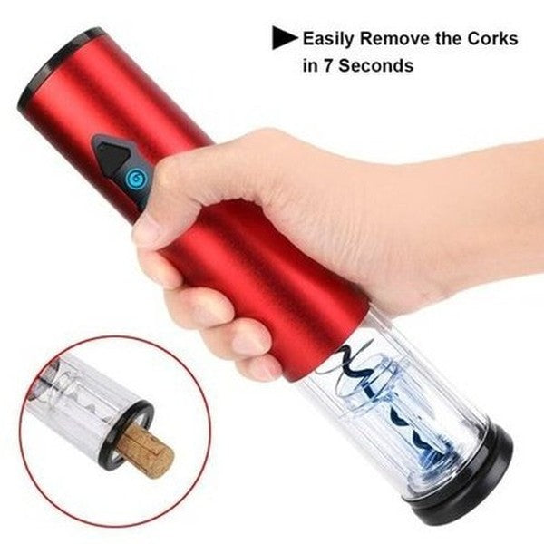 Safety Electric Corkscrew Corkscrews Durable safe electric corkscrew with foil cutter – Dondepiso