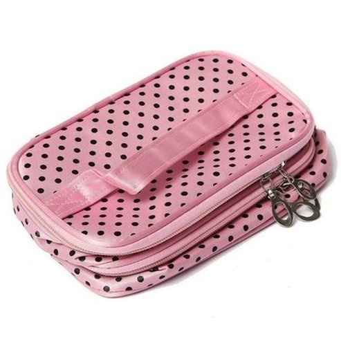 Cosmetic Makeup Bag Cosmetic & Toiletry Bags Pink Multi-compartment toiletry organizer Fashion Bag – Dondepiso