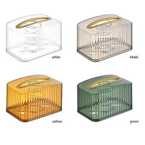 Desktop Pull-out Tissue Box Facial Tissue Holders Decorative Removable Desktop Pull-out Tissue Box · Dondepiso