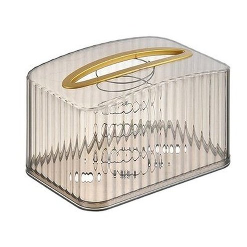 Desktop Pull-out Tissue Box Facial Tissue Holders Gray Decorative Removable Desktop Pull-out Tissue Box · Dondepiso