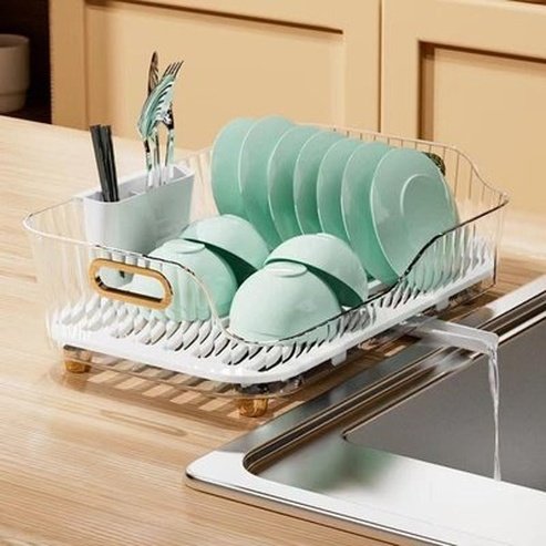 Countertop Clear Dish Drying Rack