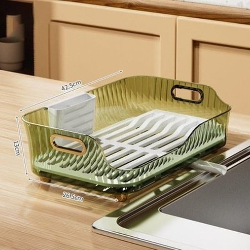 Countertop Clear Dish Drying Rack