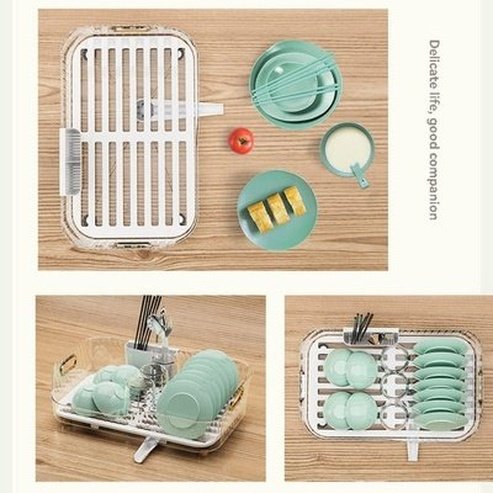 Countertop Clear Dish Drying Rack