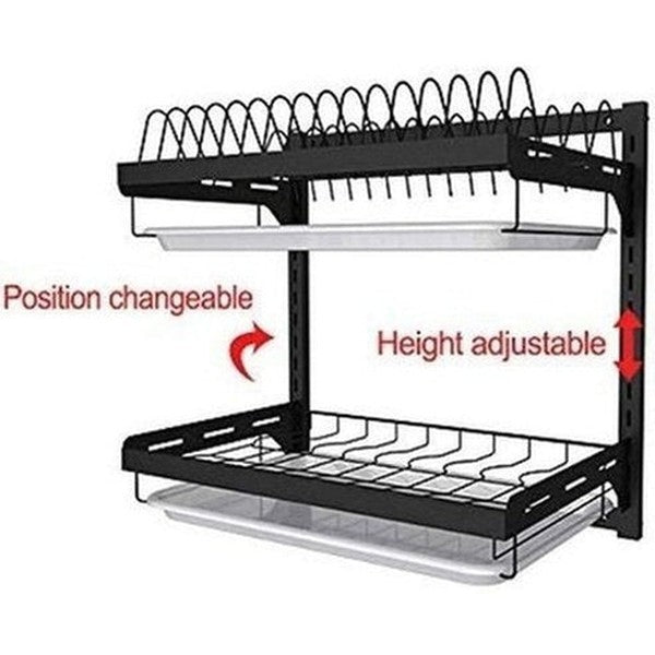 Hanging Drying Dish Rack Dish Racks & Drain Boards Hanging Drying Dish Rack Plate Organizer - Dondepiso