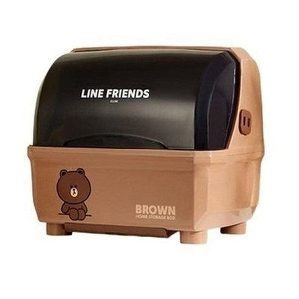 LINE FRIENDS Dish Rack Dish Racks & Drain Boards Brown LINE FRIENDS Anime Brown Sally Kawaii Dish Storage Rack - Dondepiso
