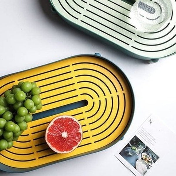 Tea Drain Tray Dish Racks & Drain Boards Oval Tea Drain Tray Cup Storage Rack – Dondepiso