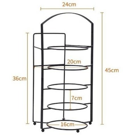 Hot Pot Food Rack Dish Racks & Drain Boards Punch-Free Metal Hot Pot Food Dish Rack · Dondepiso