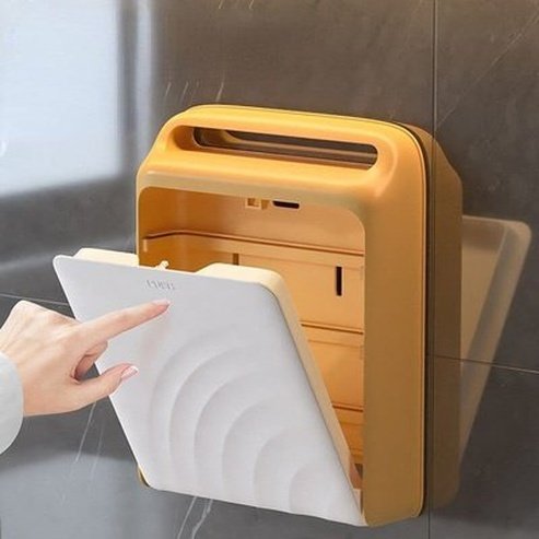 Dish Storage Box Dish Racks & Drain Boards Orange Wall Dish Storage Box with Multiple Drawers · Dondepiso