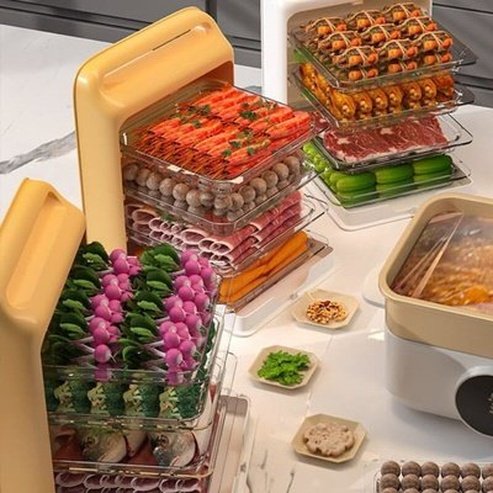 Dish Storage Box Dish Racks & Drain Boards Orange Wall Dish Storage Box with Multiple Drawers · Dondepiso