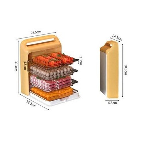Dish Storage Box Dish Racks & Drain Boards Orange Wall Dish Storage Box with Multiple Drawers · Dondepiso