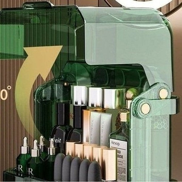 Large Capacity Desktop Cosmetic Storage Box. Organizer Cosmetic Storage Box Makeup Organizer Lipstick Holder Clear Acrylic Drawer. Type: Household Storage Containers.